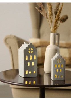 Sinsay - Ceramiczna lampka LED w kształcie kamieniczki - biały ze sklepu Sinsay w kategorii Dom - zdjęcie 185894521