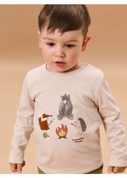 Sinsay - Koszulka z długimi rękawami - kremowy - id: 115FX-02X - marki Sinsay - 185894582 Sinsay - Koszulka z długimi rękawami - kremowy ze sklepu Sinsay w kategorii Kaftaniki i bluzki - zdjęcie 185894582