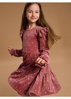 Sinsay - Prążkowana sukienka babydoll - bordowy ze sklepu Sinsay w kategorii Sukienki dziewczęce - zdjęcie 185894651