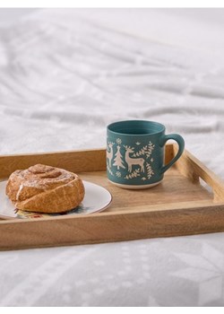 Sinsay - Ceramiczny kubek z uchem z motywem świątecznym - zielony ze sklepu Sinsay w kategorii Dom - zdjęcie 185894780