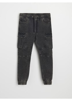 Sinsay - Jeansy regular jogger cargo - szary ze sklepu Sinsay w kategorii Jeansy męskie - zdjęcie 185894890