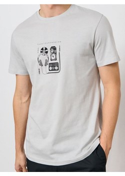 Sinsay - Koszulka z nadrukiem - szary ze sklepu Sinsay w kategorii T-shirty męskie - zdjęcie 185895054