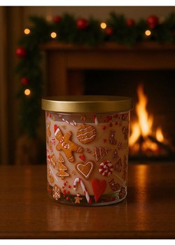 Sinsay - Świeczka z motywem zimowym Gingerbread - beżowy ze sklepu Sinsay w kategorii Dom - zdjęcie 185895262