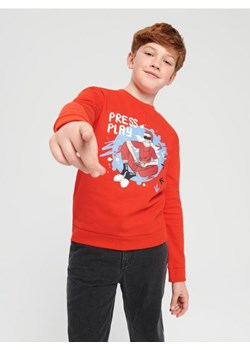 Sinsay - Bluza z nadrukiem - pomarańczowy ze sklepu Sinsay w kategorii Bluzy chłopięce - zdjęcie 185895313