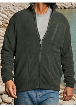 Sinsay - Bluza polarowa z kieszeniami - zielony ze sklepu Sinsay w kategorii Bluzy męskie - zdjęcie 185895394