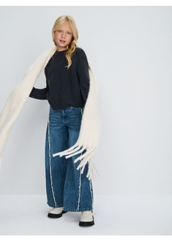 Sinsay - Prążkowany sweter ze ściągaczami - szary - id: 928ET-86X - marki Sinsay - 185895414 Sinsay - Prążkowany sweter ze ściągaczami - szary ze sklepu Sinsay w kategorii Swetry dziewczęce - zdjęcie 185895414
