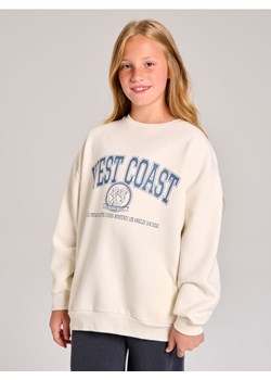 Sinsay - Bluza crewneck w stylu akademickim - kremowy - id: 995CE-01X - marki Sinsay - 185895490 Sinsay - Bluza crewneck w stylu akademickim - kremowy ze sklepu Sinsay w kategorii Bluzy dziewczęce - zdjęcie 185895490