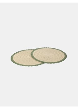 Sinsay - Plecione podkładki na stół 2 pack - kremowy ze sklepu Sinsay w kategorii Dom - zdjęcie 185895494