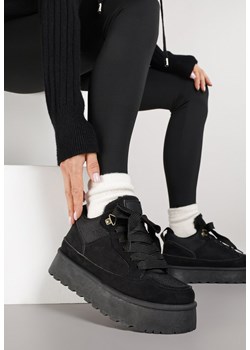 Czarne Sneakersy Śniegowce o Fasonie Sneakersów na Platformie Velavine ze sklepu renee.pl w kategorii Buty sportowe damskie - zdjęcie 185896620