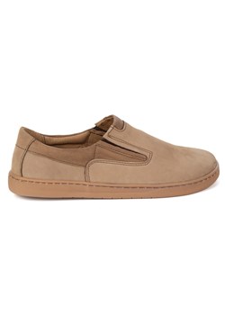 Buty BAREFOOT skórzane czarne męskie 75KZ jasny brąz ze sklepu butyolivier w kategorii Półbuty męskie - zdjęcie 185896790