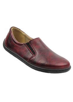 Skórzane półbuty barefoot bordowe Helios Komfort 452 ze sklepu ulubioneobuwie w kategorii Półbuty damskie - zdjęcie 185897341
