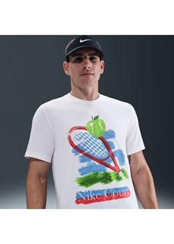 Męski T-shirt do tenisa NikeCourt - Biel ze sklepu Nike poland w kategorii T-shirty męskie - zdjęcie 185898941