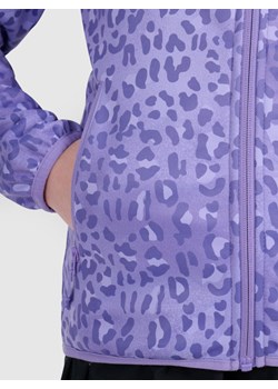 Dziewczęcy softshell 4F 4FJRAW25TSOFF507 - fioletowy ze sklepu Sportstylestory.com w kategorii Kurtki dziewczęce - zdjęcie 185900470