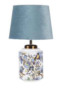 Clayre &amp; Eef Lampa stołowa w kolorze niebiesko-białym - wys. 41 cm ze sklepu Limango Polska w kategorii Oświetlenie - zdjęcie 185902492