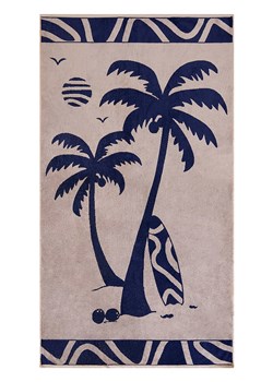 Le Comptoir de la Plage Ręcznik plażowy &quot;Likoma&quot; w kolorze beżowo-granatowym - 170 x 90 cm ze sklepu Limango Polska w kategorii Ręczniki - zdjęcie 185903560