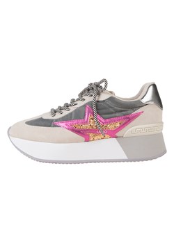 Liu Jo Sneakersy "Dreamy" w kolorze beżowo-szaro-różowym ze sklepu Limango Polska w kategorii Buty sportowe damskie - zdjęcie 185903970