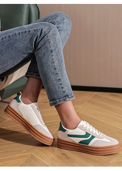 Sixth Sens Sneakersy w kolorze kremowo-beżowo-zielonym ze sklepu Limango Polska w kategorii Buty sportowe damskie - zdjęcie 185906752