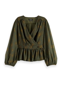 Scotch &amp; Soda Bluzka w kolorze khaki ze sklepu Limango Polska w kategorii Bluzki damskie - zdjęcie 185907014