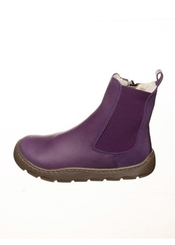 POM POM Skórzane buty w kolorze fioletowym do chodzenia na boso ze sklepu Limango Polska w kategorii Buty zimowe dziecięce - zdjęcie 185907431