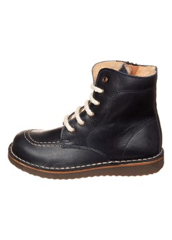 kmins Skórzane botki w kolorze granatowym ze sklepu Limango Polska w kategorii Buty zimowe dziecięce - zdjęcie 185907573