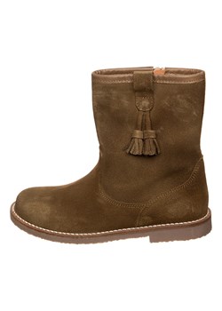 kmins Skórzane botki w kolorze brązowym ze sklepu Limango Polska w kategorii Buty zimowe dziecięce - zdjęcie 185907830