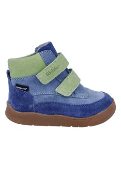 Richter Shoes Skórzane buty &quot;Samy&quot; w kolorze niebiesko-zielonym do chodzenia na boso ze sklepu Limango Polska w kategorii Buciki niemowlęce - zdjęcie 185908001