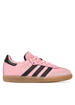 Buty do piłki nożnej adidas Samba Messi Indoor JR0424 Różowy ze sklepu eobuwie.pl w kategorii Buty sportowe dziecięce - zdjęcie 185908541