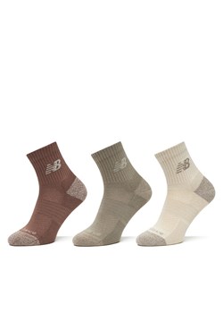 Zestaw 3 par wysokich skarpet unisex New Balance Active Cushion Quarter Socks LAS35204AS Kolorowy ze sklepu eobuwie.pl w kategorii Skarpetki męskie - zdjęcie 185908551