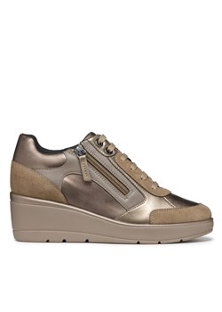 Sneakersy Geox D Ilde D36RAC 0BN22 C6692 Złoty ze sklepu eobuwie.pl w kategorii Buty sportowe damskie - zdjęcie 185908574