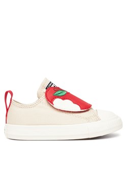Trampki Converse Chuck Taylor All Star One Strap A13186C Beżowy ze sklepu eobuwie.pl w kategorii Trampki dziecięce - zdjęcie 185908653