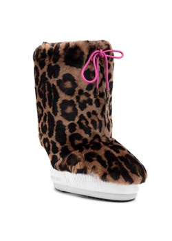 Ocieplacz na obuwie Moon Boot Cover Rex Rabbit 140C0V04001 Brązowy ze sklepu eobuwie.pl w kategorii Śniegowce damskie - zdjęcie 185908800