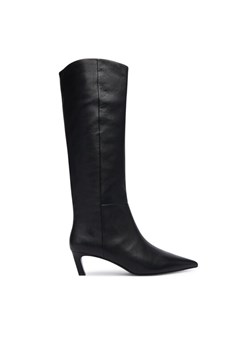 Kozaki Calvin Klein Ess Kitten Heel Long Boots HW0HW02690 Czarny ze sklepu eobuwie.pl w kategorii Botki - zdjęcie 185908954