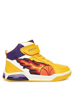 Sneakersy Geox J Inek J569CC 05411 C2295 DD Żółty ze sklepu eobuwie.pl w kategorii Buty sportowe dziecięce - zdjęcie 185909181