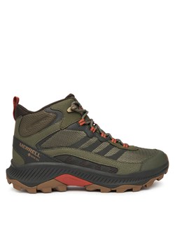 Trekkingi Merrell Speed Strike 2 Mid GORE-TEX J037819 Zielony ze sklepu eobuwie.pl w kategorii Buty trekkingowe męskie - zdjęcie 185909241
