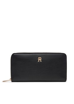 Duży Portfel Damski Tommy Hilfiger Th Icon Lrg Za AW0AW17744 Czarny ze sklepu eobuwie.pl w kategorii Portfele damskie - zdjęcie 185909254