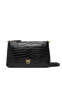 Torebka PINKO Flat Horizontal Mini AI 25-26 104277 A2OH Czarny ze sklepu eobuwie.pl w kategorii Listonoszki - zdjęcie 185909352