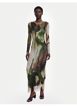 Desigual Sukienka codzienna Godiva 25WWVK41 Zielony Slim Fit ze sklepu MODIVO w kategorii Sukienki - zdjęcie 185912993