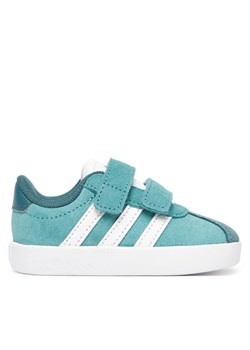adidas Sneakersy VL Court 3.0 Shoes JP7877 Turkusowy ze sklepu MODIVO w kategorii Buty sportowe dziecięce - zdjęcie 185913010