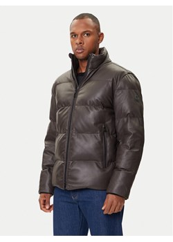 JOOP! Kurtka skórzana 17 Loman 80000852 Brązowy Regular Fit ze sklepu MODIVO w kategorii Kurtki męskie - zdjęcie 185913053
