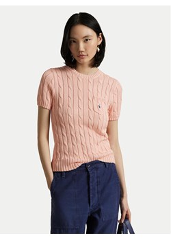 Polo Ralph Lauren Sweter 211895379017 Pomarańczowy Slim Fit ze sklepu MODIVO w kategorii Swetry damskie - zdjęcie 185913151