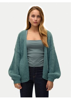 Vero Moda Kardigan Maybe 10273101 Zielony Oversize ze sklepu MODIVO w kategorii Swetry damskie - zdjęcie 185913153