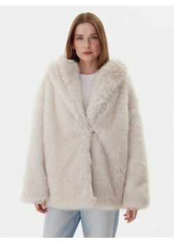 TWINSET Futro 252TF2090 Beżowy Relaxed Fit ze sklepu MODIVO w kategorii Futra damskie - zdjęcie 185913221