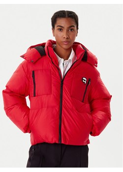KARL LAGERFELD Kurtka zimowa A3W15020 Czerwony Regular Fit ze sklepu MODIVO w kategorii Kurtki damskie - zdjęcie 185913240