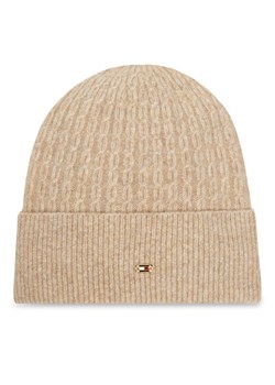 Tommy Hilfiger Czapka Th Cable Enamel Flag AW0AW17776 Brązowy ze sklepu MODIVO w kategorii Czapki zimowe damskie - zdjęcie 185913430