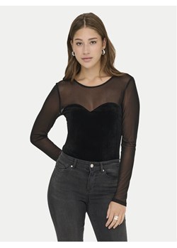ONLY Bluzka Smooth 15360668 Czarny Slim Fit ze sklepu MODIVO w kategorii Bluzki damskie - zdjęcie 185913470