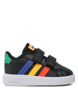 adidas Sneakersy Grand Court Lifestyle Hook and Loop Shoes HP8918 Czarny ze sklepu MODIVO w kategorii Buciki niemowlęce - zdjęcie 185913513