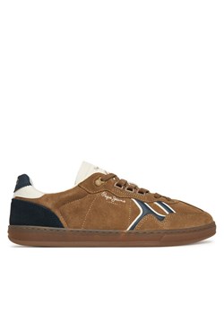 Pepe Jeans Sneakersy Ball Mix M PMS000009 Brązowy ze sklepu MODIVO w kategorii Buty sportowe męskie - zdjęcie 185913604
