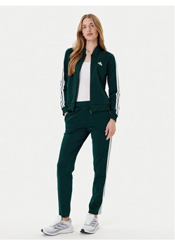 adidas Dres Essentials 3-Stripes JX0505 Zielony Regular Fit ze sklepu MODIVO w kategorii Dresy damskie - zdjęcie 185913640