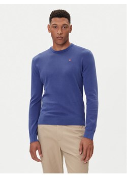 Napapijri Sweter Droz NP0A4I2G Niebieski Regular Fit ze sklepu MODIVO w kategorii Swetry męskie - zdjęcie 185913661