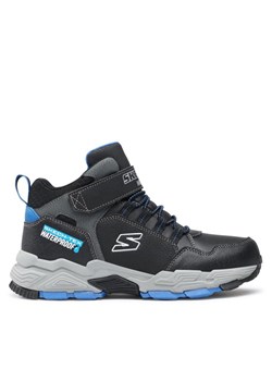Skechers Sneakersy Drollix Venture Rush 406418L/BKRY Czarny ze sklepu MODIVO w kategorii Buty zimowe dziecięce - zdjęcie 185913732